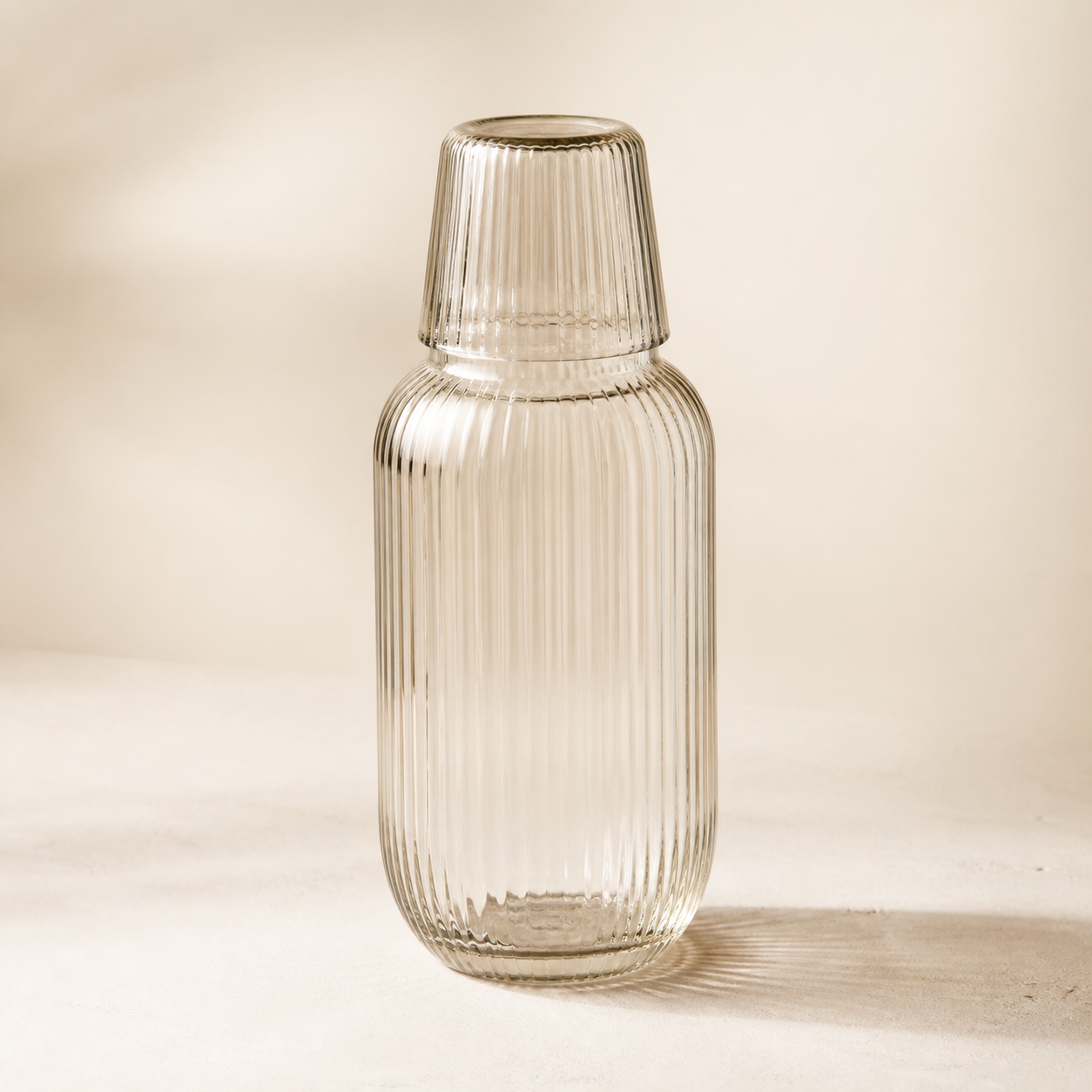 Averlomia Ribbed Glass Carafe